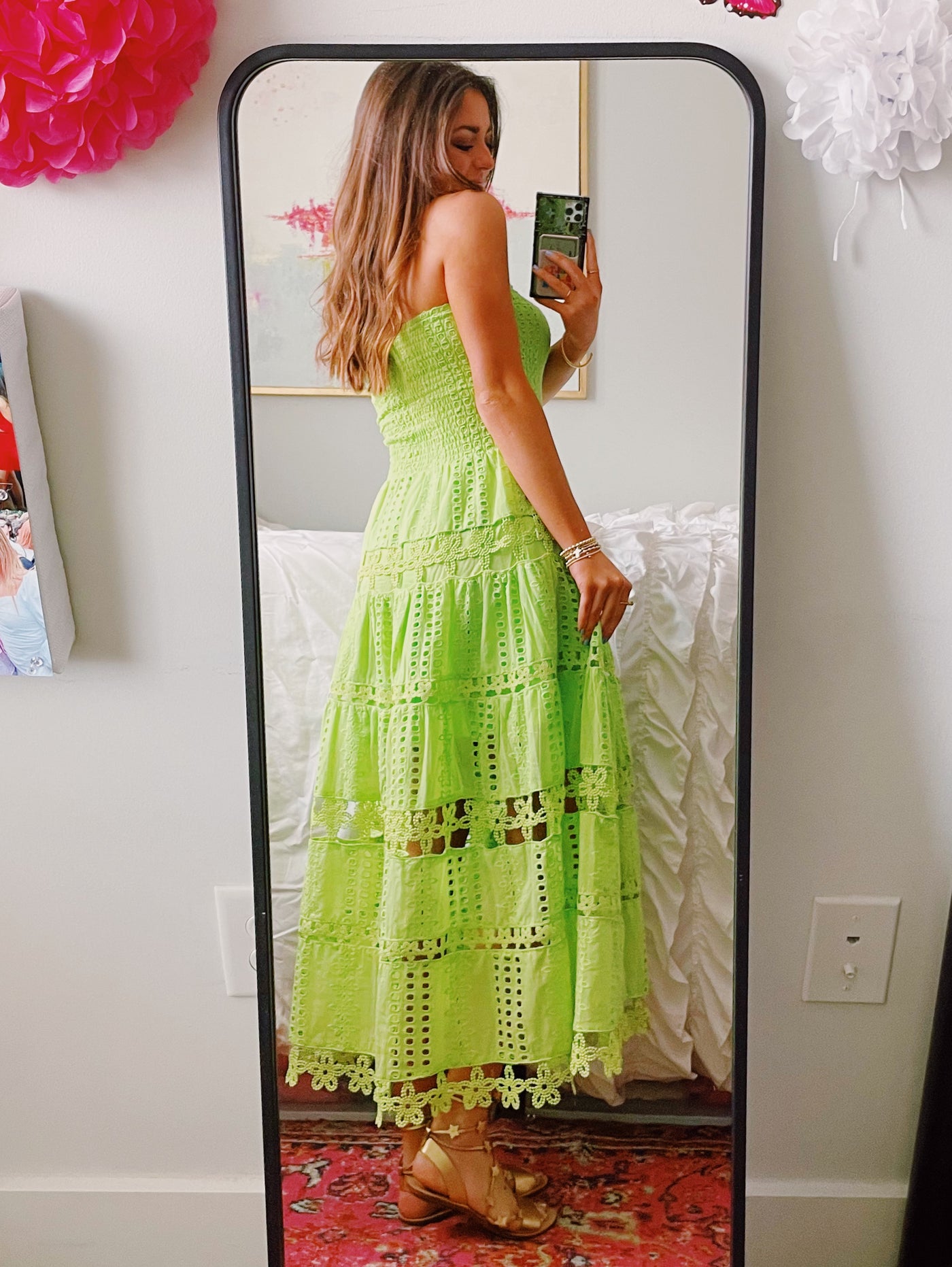 Spring Fling Lace Midi Dress